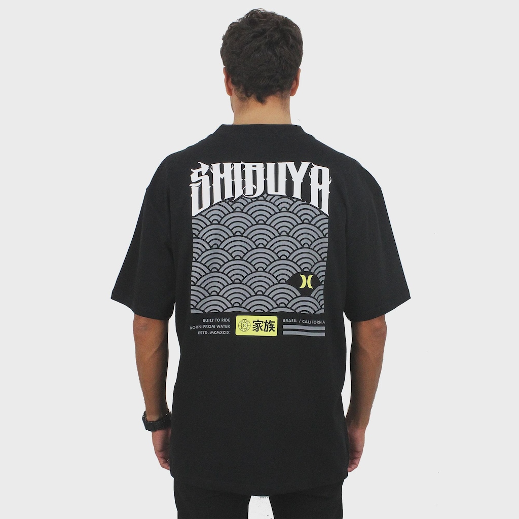 Imagem 2 do produto Camiseta Max Fit Hurley x Shibuya Escama Black - Masculina