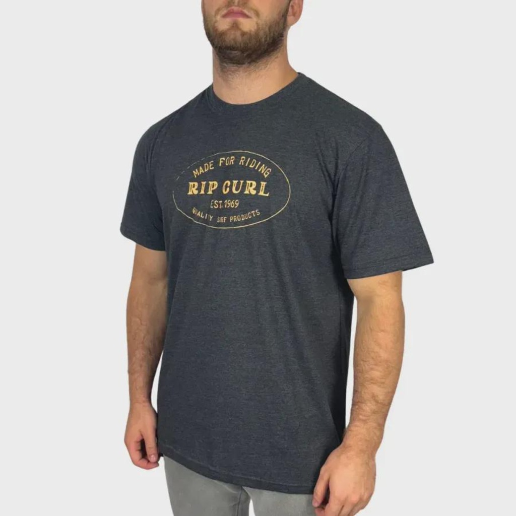 Imagem 3 do produto Camiseta Rip Curl Made For Riding Black Marle - Masculina