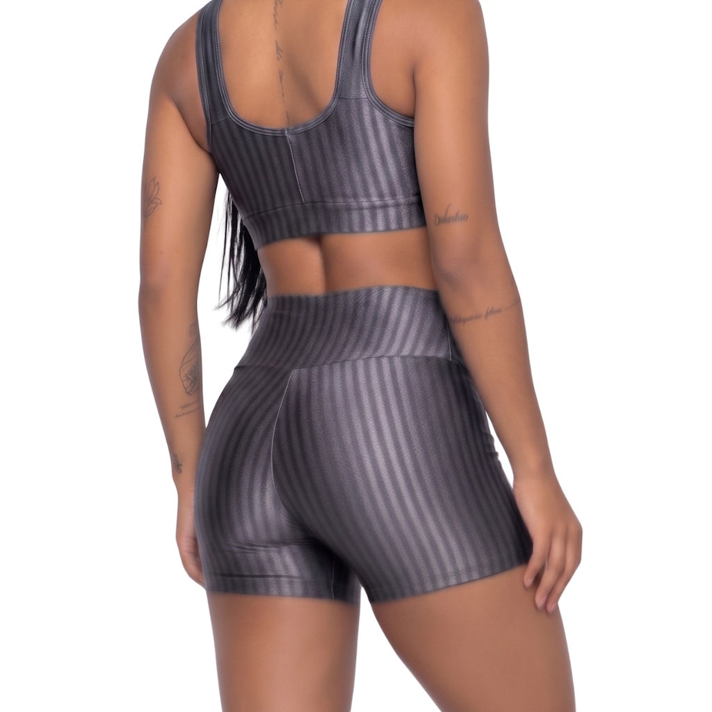 Imagem 3 do produto Short Fitness Ikat New Zig 3D Vekyo - Feminino