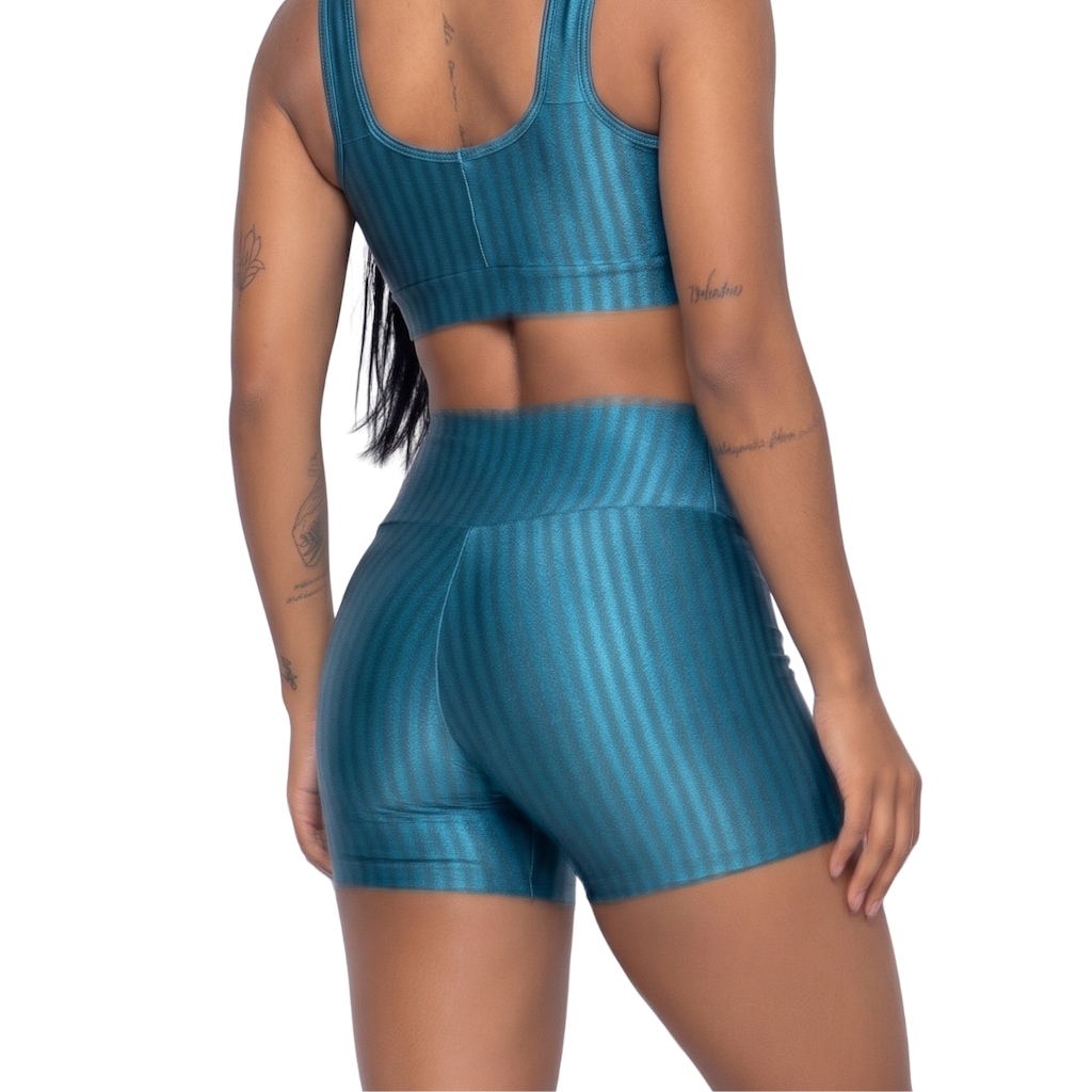 Imagem 3 do produto Short Fitness Ikat New Zig 3D Vekyo - Feminino