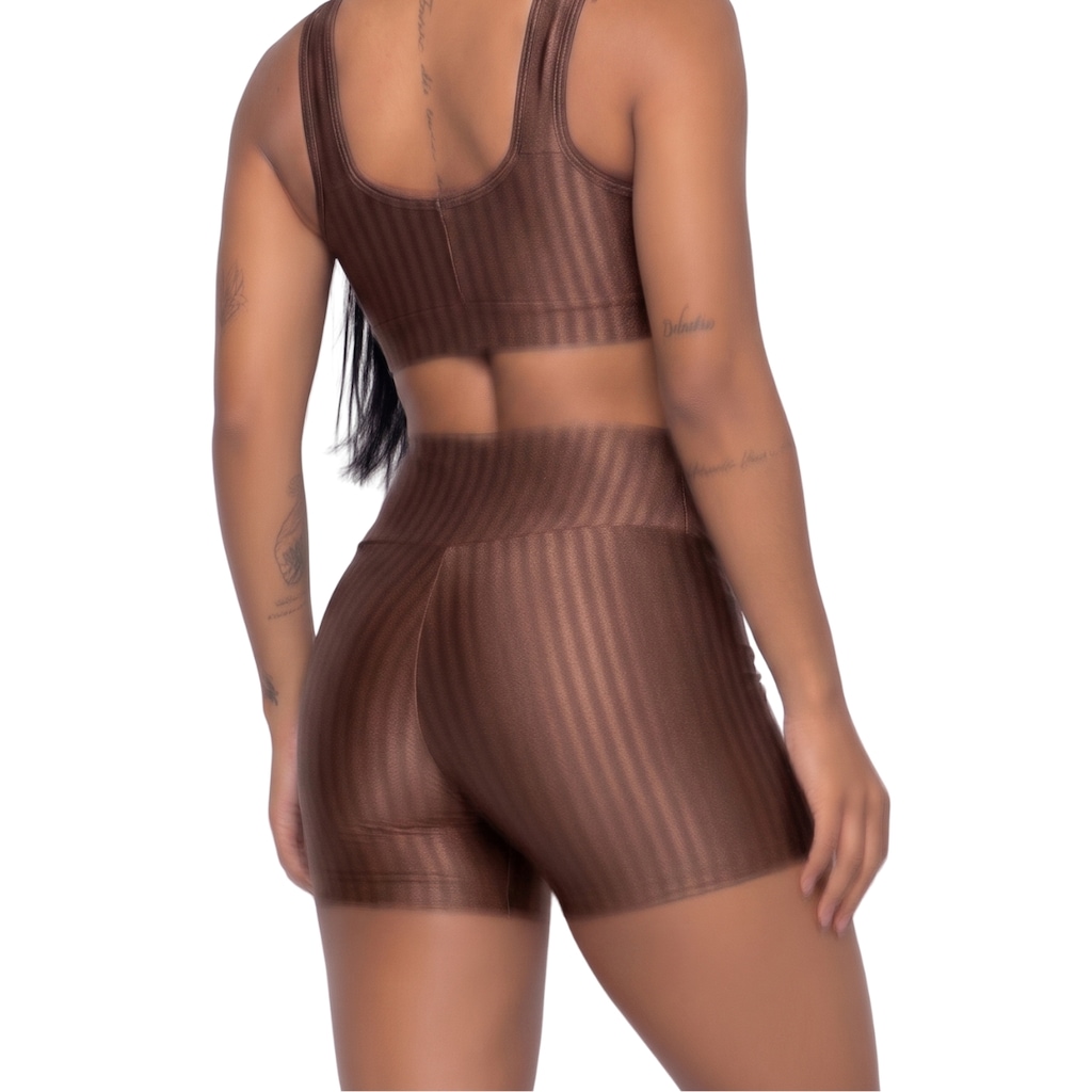 Imagem 3 do produto Short Fitness Ikat New Zig 3D Vekyo - Feminino