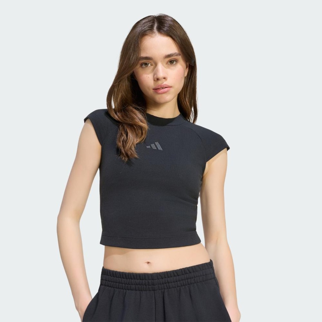 Imagem 5 do produto Camiseta Uniforme adidas Small Logo Rib Feminina