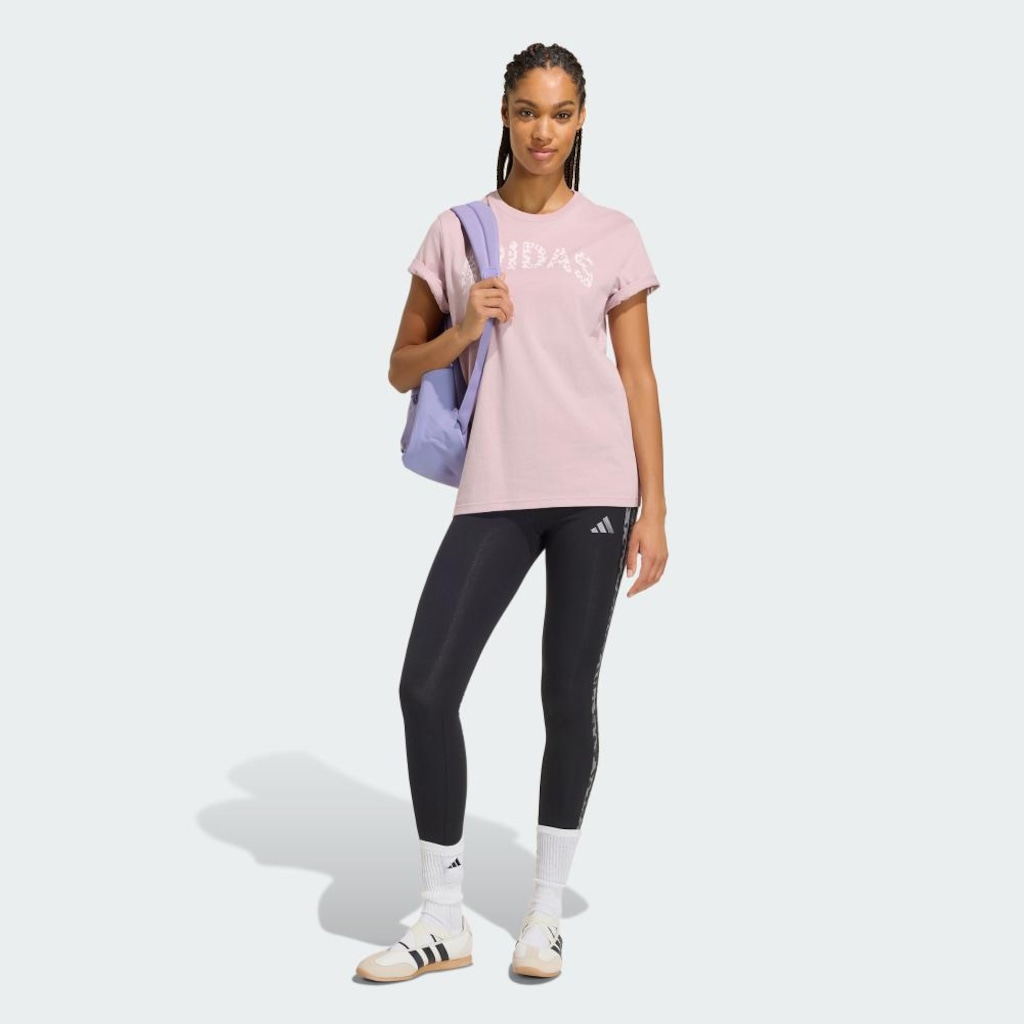 Imagem 4 do produto Camiseta Folgada com Estampa adidas Animal 2 Feminina