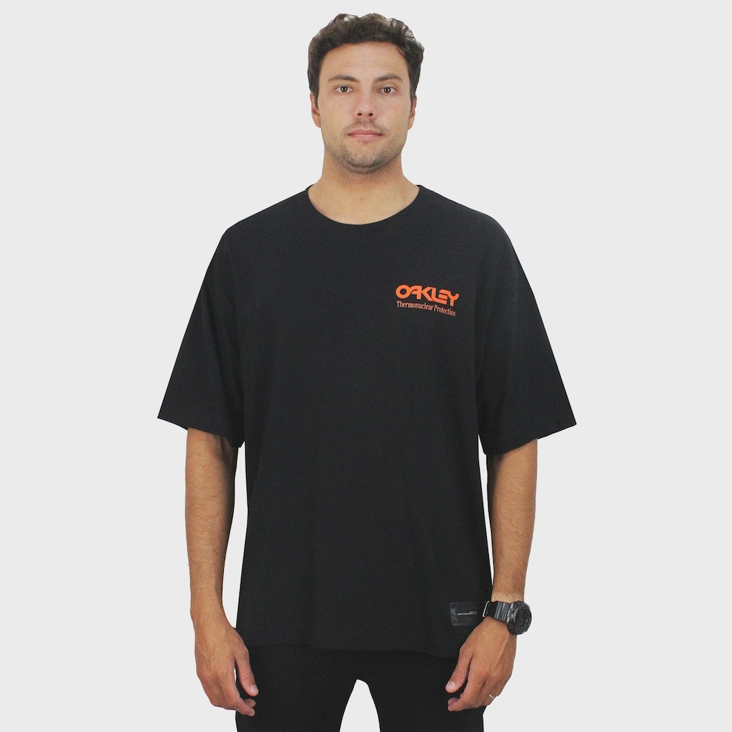 Imagem 2 do produto Camiseta Oakley Thermonuclear Logo Tee Blackout - Masculina