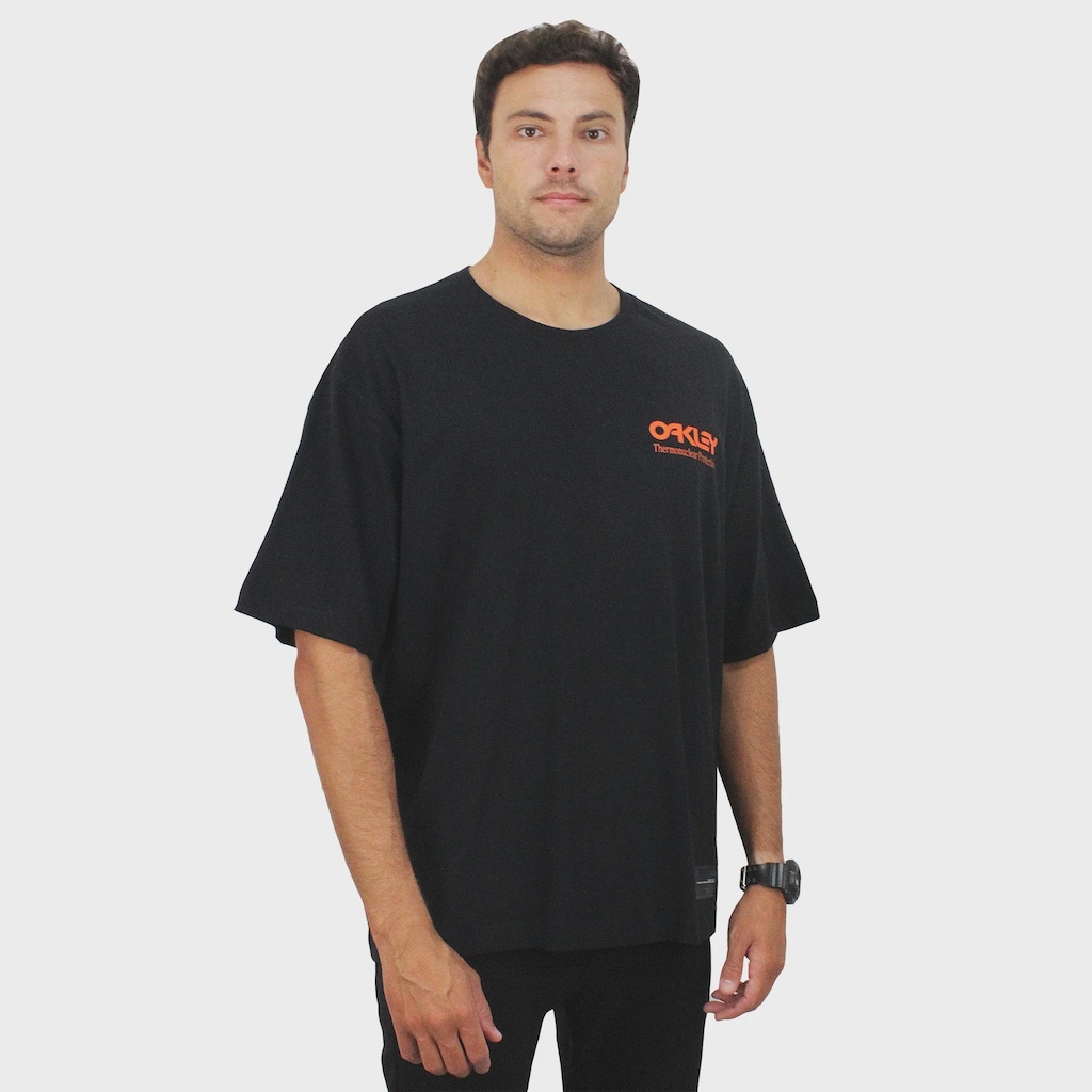 Imagem 3 do produto Camiseta Oakley Thermonuclear Logo Tee Blackout - Masculina