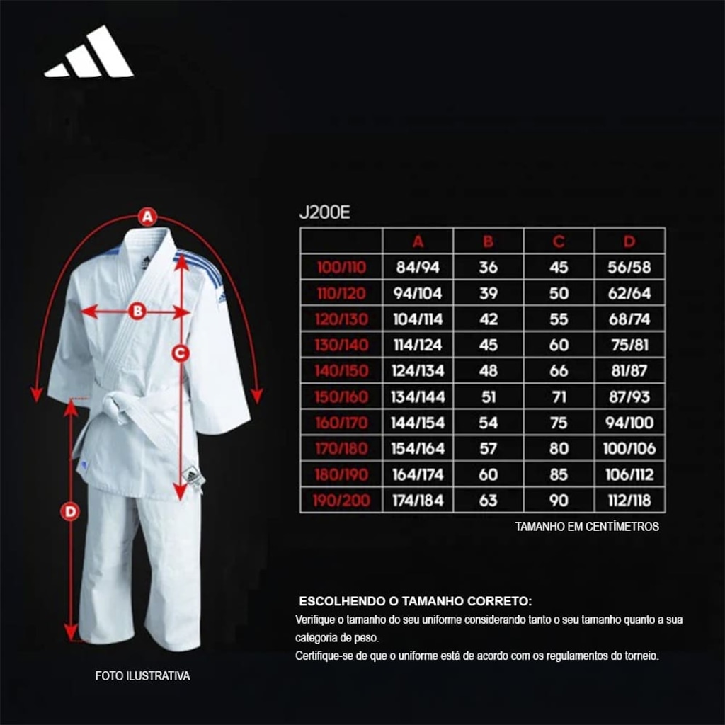 Imagem 5 do produto Kimono Judo Jiu-Jitsu adidas Evolution J200ENL - Infantil