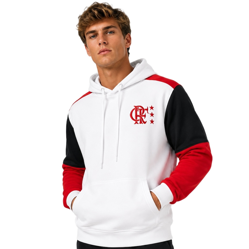 Imagem 2 do produto Blusa do Flamengo Moletom Retrô 1981 Away Betel - Masculina
