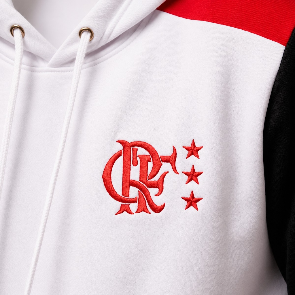 Imagem 3 do produto Blusa do Flamengo Moletom Retrô 1981 Away Betel - Masculina