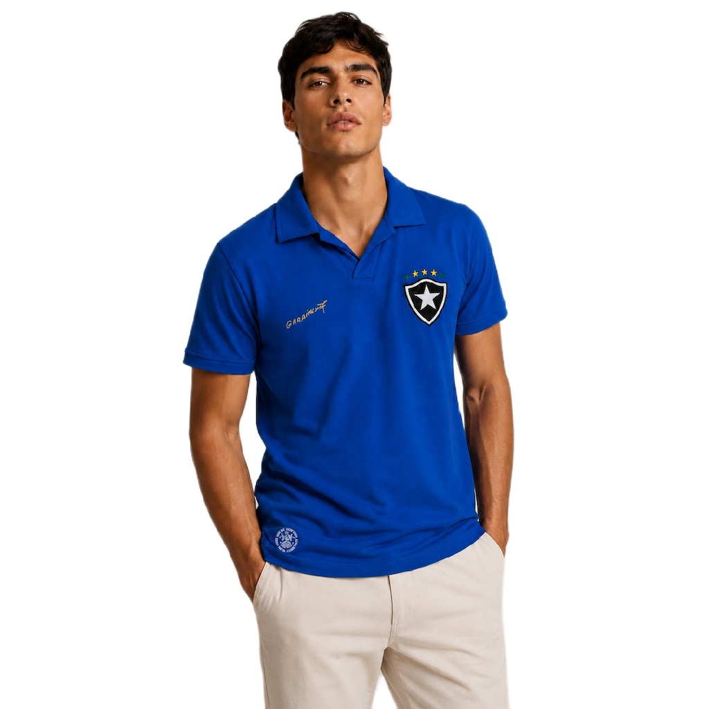 Imagem 2 do produto Camisa do Botafogo Retrô Especial Brasil Garrincha 7 RetrôMania - Masculina