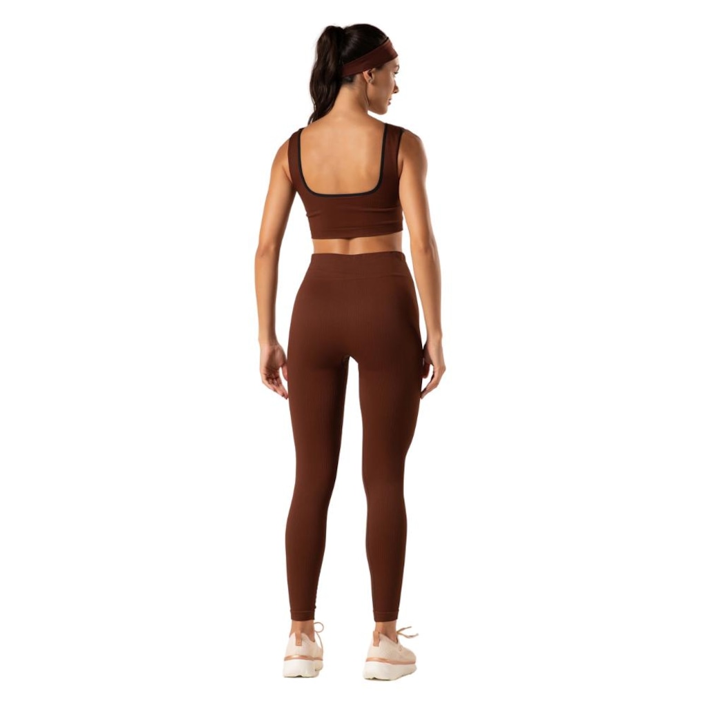 Imagem 3 do produto Calça Legging Malhas Keeper Canelada sem Costura Feminina