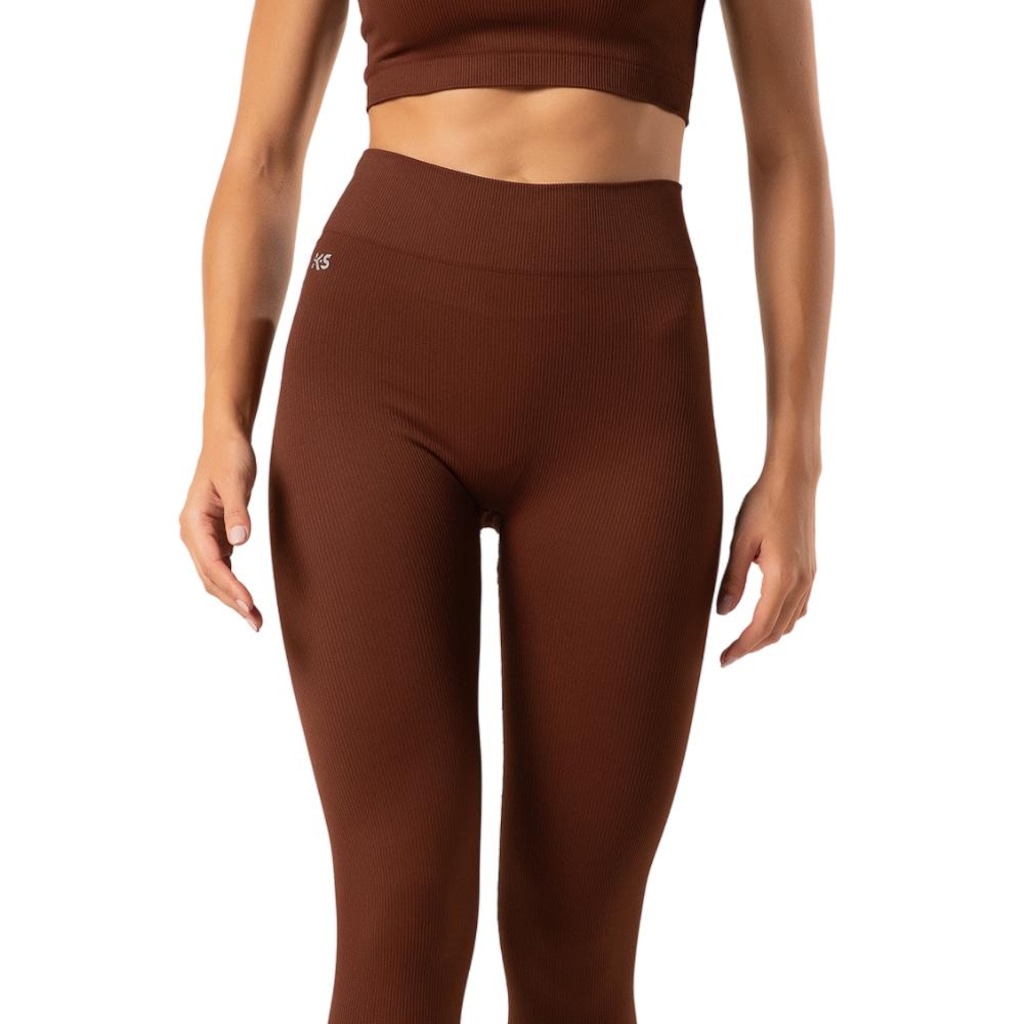 Imagem 4 do produto Calça Legging Malhas Keeper Canelada sem Costura Feminina