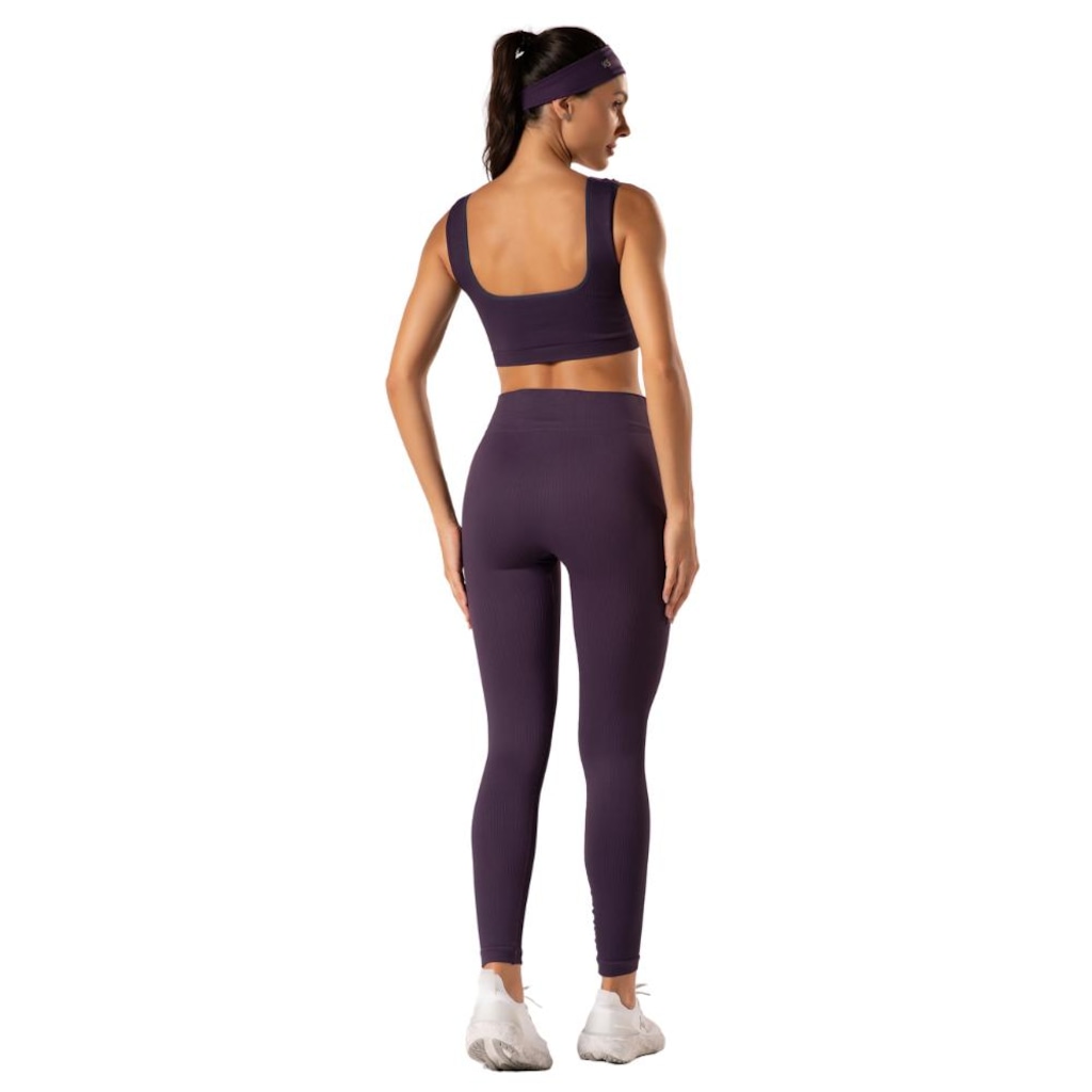 Imagem 3 do produto Calça Legging Malhas Keeper Canelada sem Costura Feminina