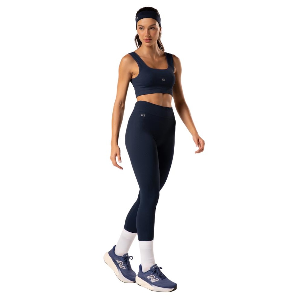 Imagem 4 do produto Calça Legging Malhas Keeper Canelada sem Costura Feminina