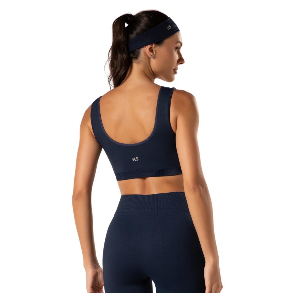 Imagem 4 do produto Top Malhas Keeper Cavado Liso sem Costura Feminino
