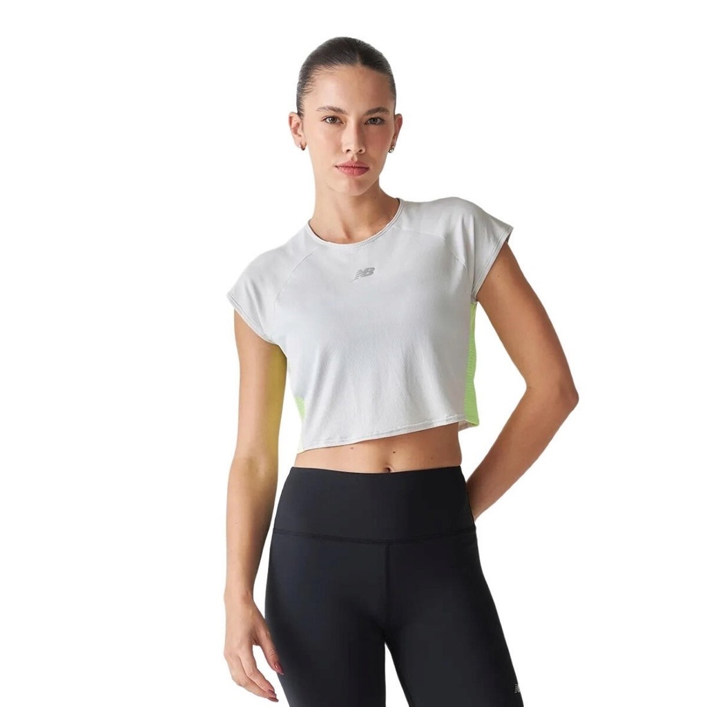 Imagem 1 do produto Camiseta Cropped New Balance Fast Days - Feminina