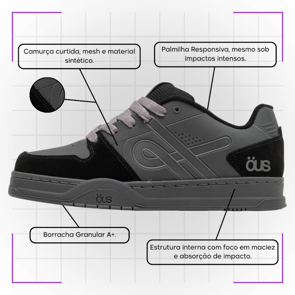 Imagem 5 do produto Kit Tênis Öus Quina e Meia - Masculino