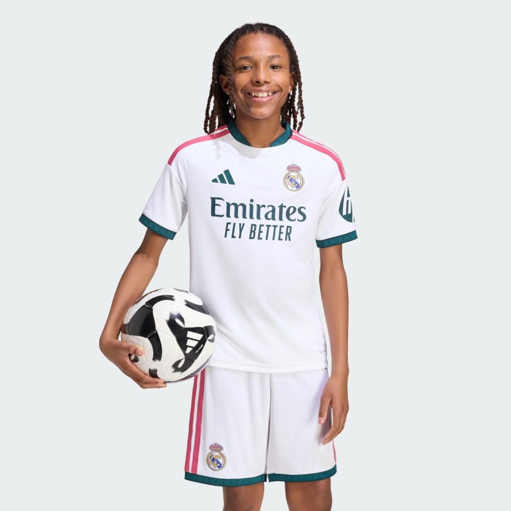 Imagem 3 do produto Camisa Real Madrid I 26/27 adidas Infantil