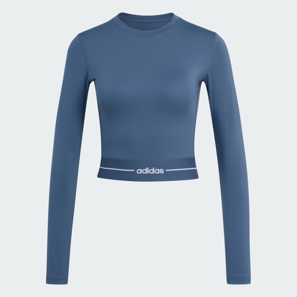 Imagem 2 do produto Blusa cropped de manga longa Hyperglam adidas Feminina
