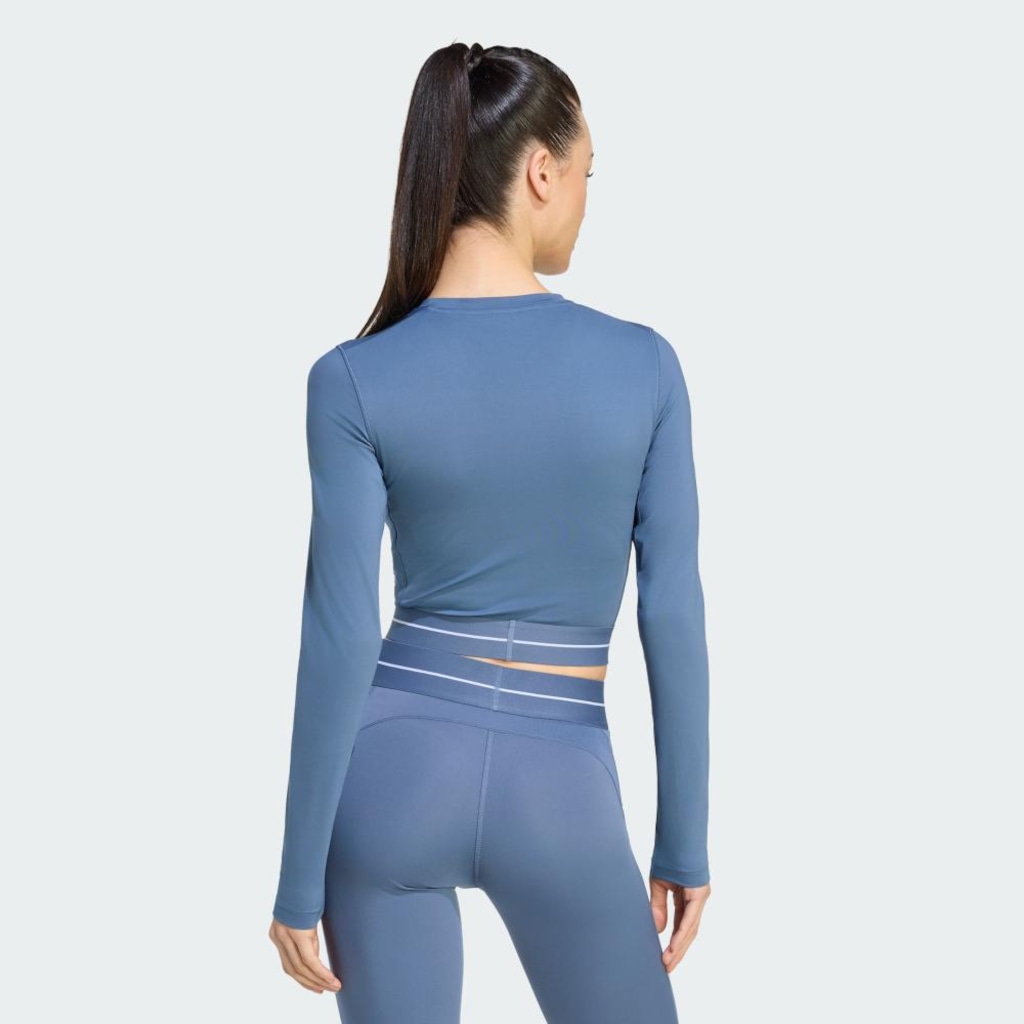 Imagem 3 do produto Blusa cropped de manga longa Hyperglam adidas Feminina