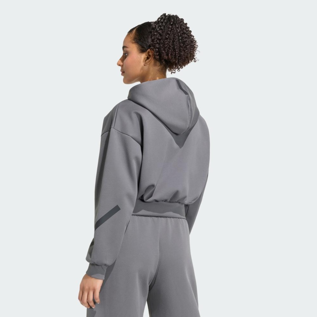 Imagem 3 do produto Blusão de Moletom Cropped Zíper adidas Z.N.E. adidas Feminino