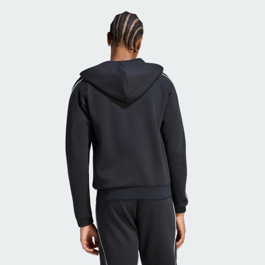 Imagem 3 do produto Blusão de Moletom com Capuz adidas Logo Pequeno e Zíper Completo Stadium Masculino