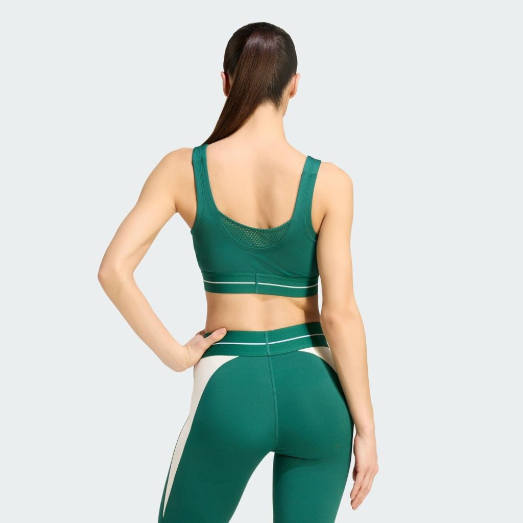 Imagem 3 do produto Top adidas Suporte Leve Hyperglam 3 Listras Color Block Feminino