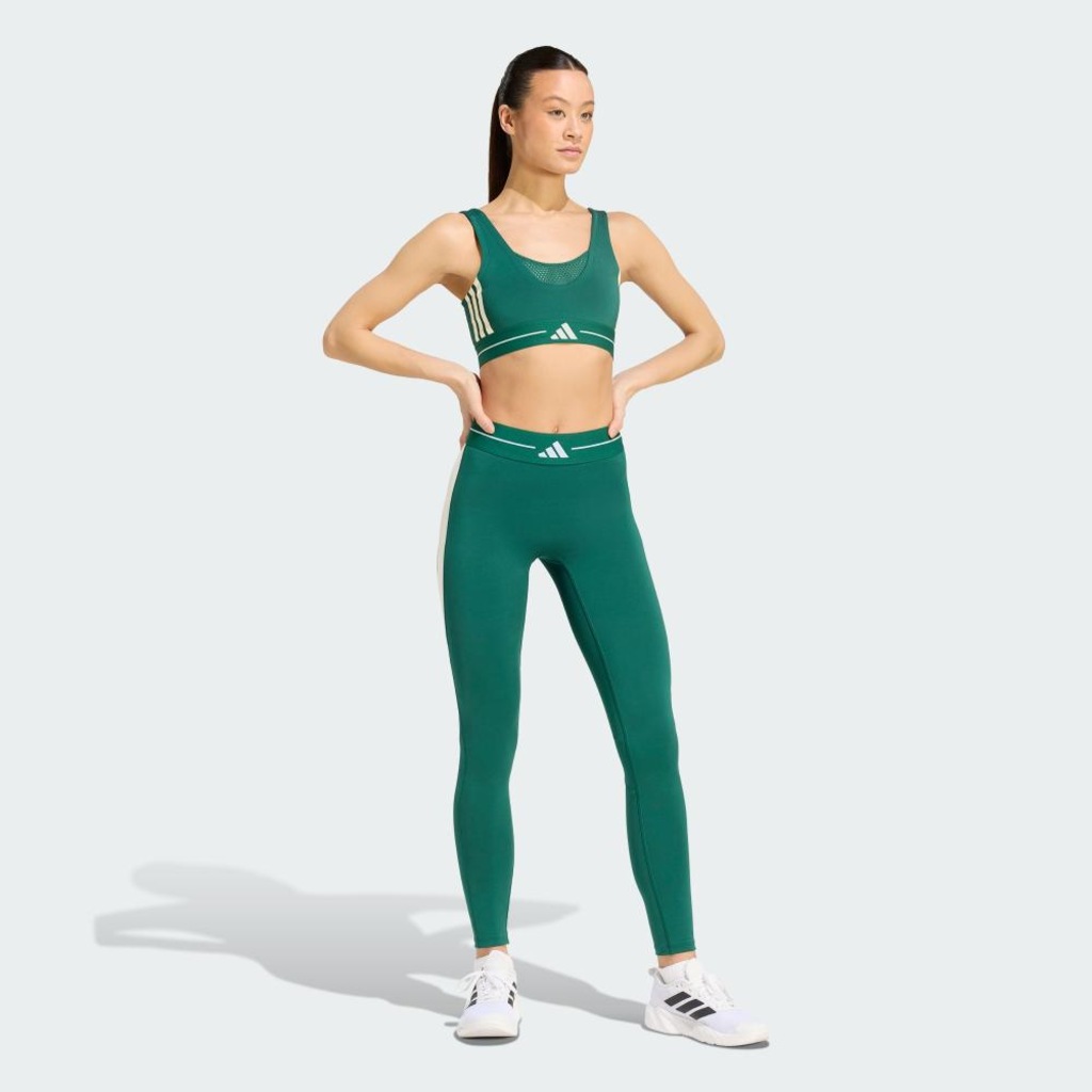 Imagem 4 do produto Top adidas Suporte Leve Hyperglam 3 Listras Color Block Feminino