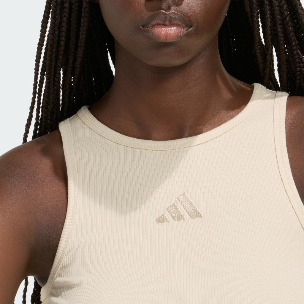 Imagem 5 do produto Kit Regata Canelada Logo Pequeno adidas adidas Feminino