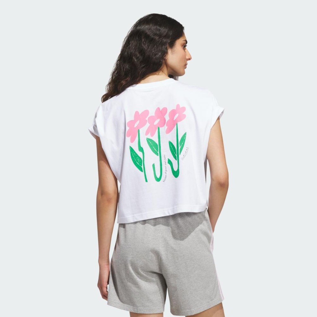Imagem 3 do produto Camiseta adidas Three Flowers Feminina