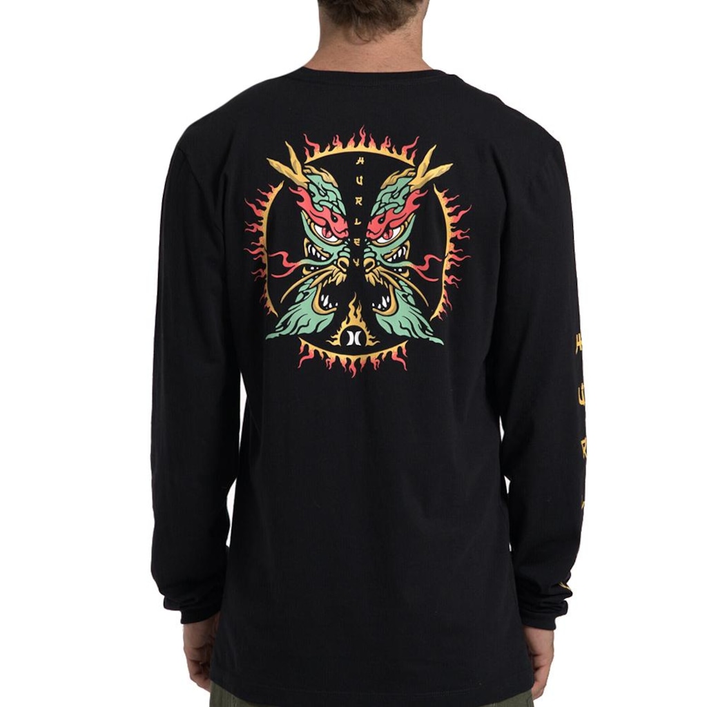 Imagem 2 do produto Camiseta Hurley Manga Longa Dragon - Masculina