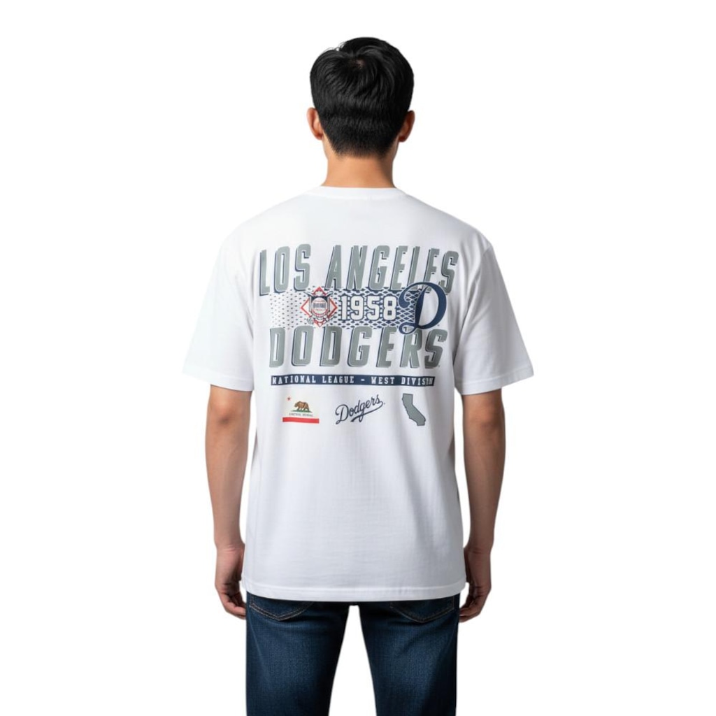 Imagem 3 do produto Camiseta New Era 3032 Los Angeles Dodgers Masculina