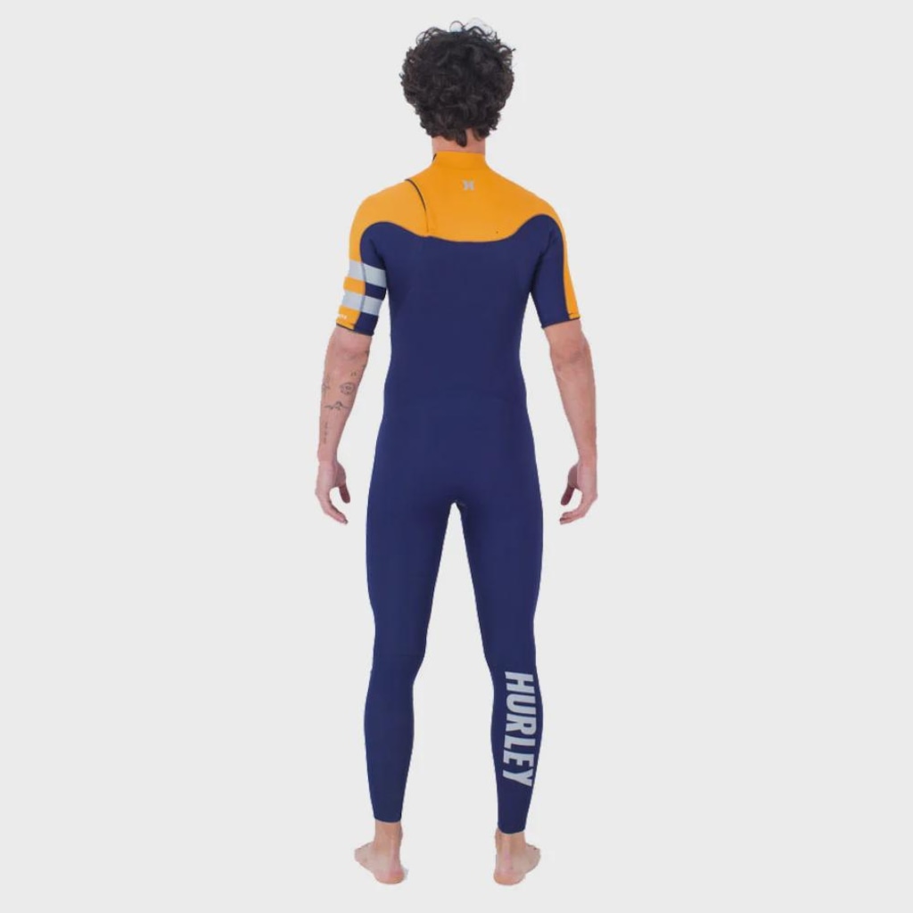 Imagem 5 do produto Long John Hurley Advant 2/2mm Manga Curta Chest Zip Navy Importado - Masculina