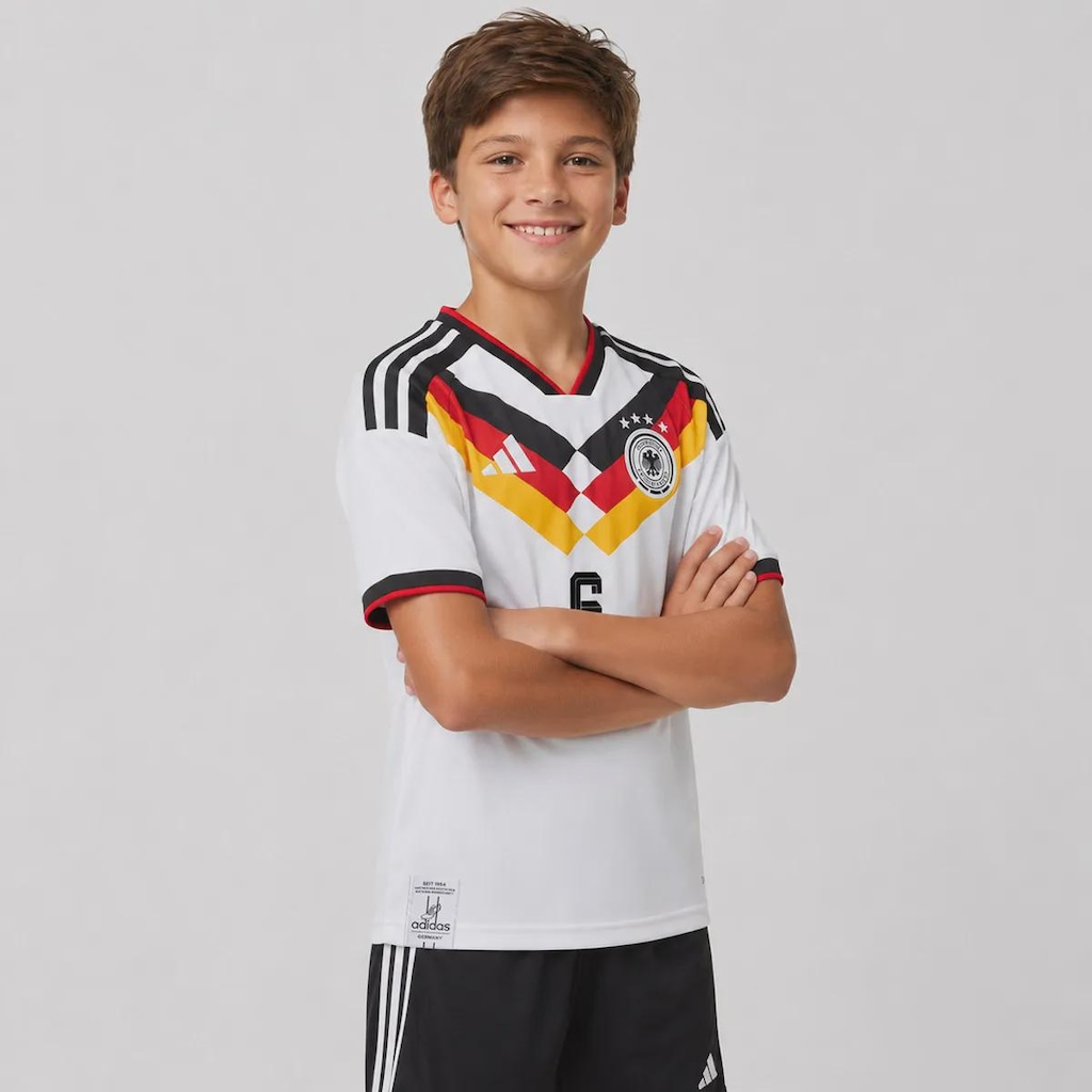 Imagem 3 do produto Camisa Alemanha I 26/27 6 Kimmich adidas Infantil