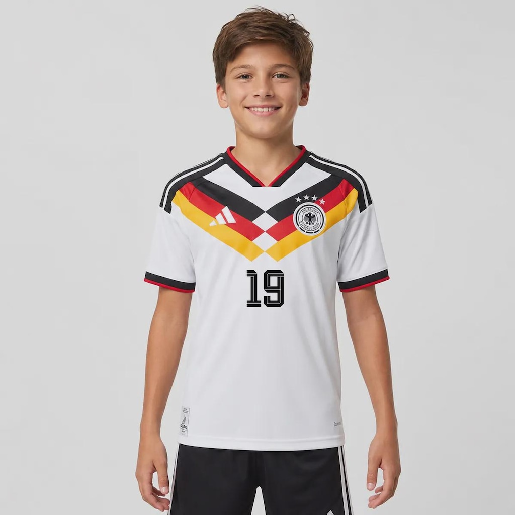 Imagem 2 do produto Camisa Alemanha I 26/27 19 Sané adidas Infantil