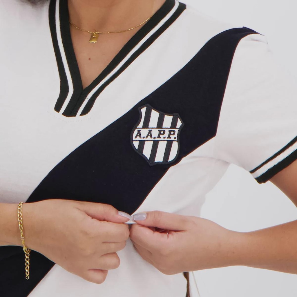 Imagem 4 do produto Camisa da Ponte Preta Retrô 1977 Feminina