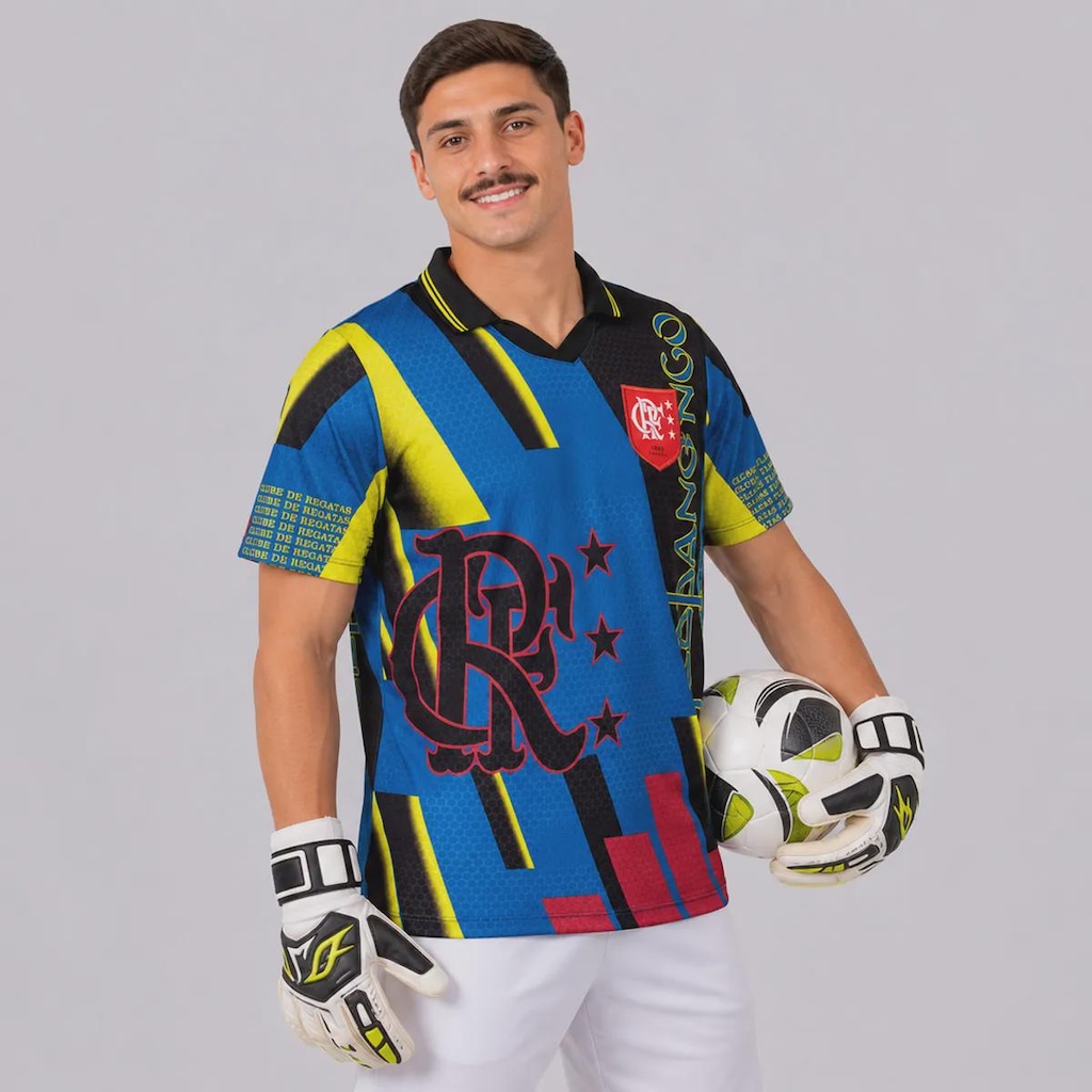 Imagem 2 do produto Camisa do Flamengo Retrô Goleiro 1997 - Masculina