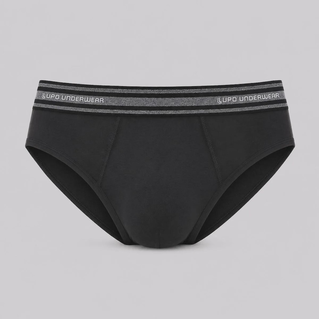 Imagem 2 do produto Kit com 3 Cuecas Lupo Slip Com Elastano - Masculino
