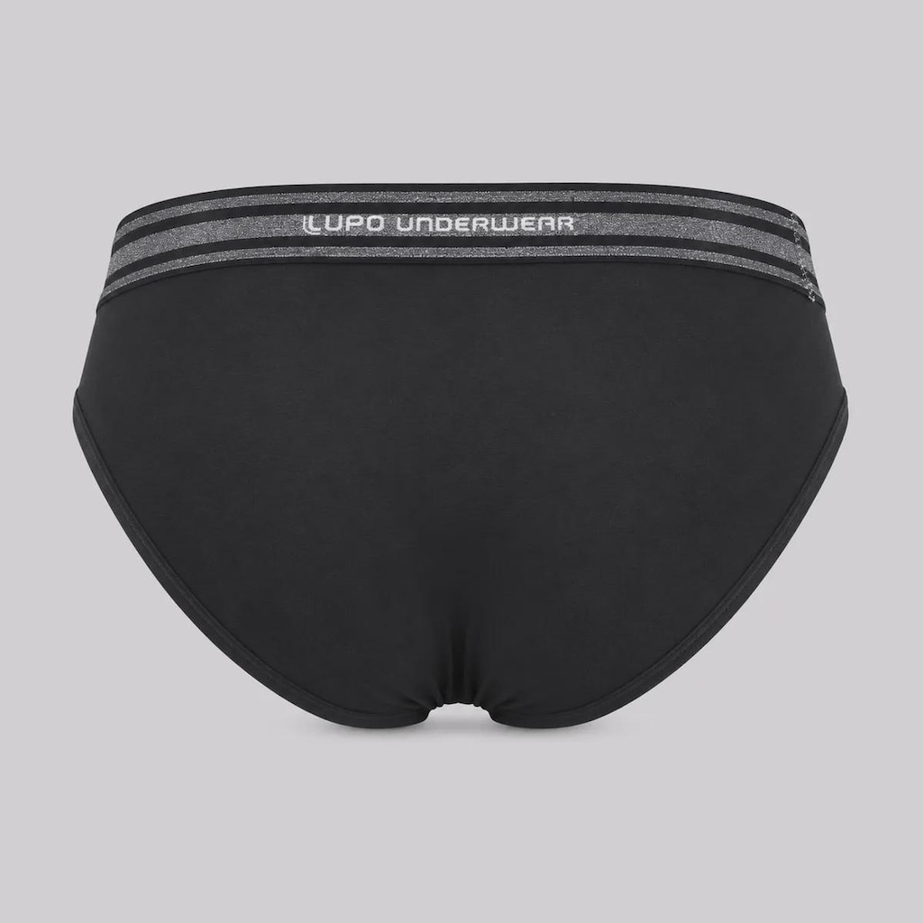 Imagem 3 do produto Kit com 3 Cuecas Lupo Slip Com Elastano - Masculino