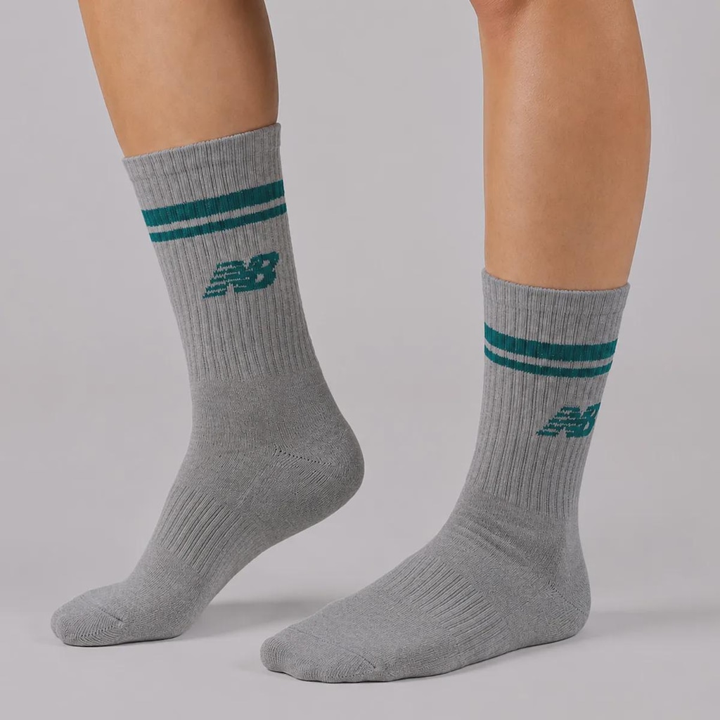 Imagem 4 do produto Kit 3 Pares de Meia Cano Alto New Balance - Feminino