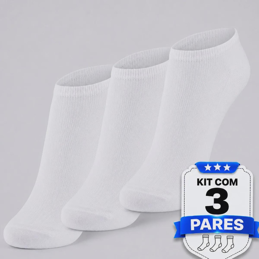 Imagem 5 do produto Kit com 3 Pares de Meia Sapatilha Dallf - Feminino