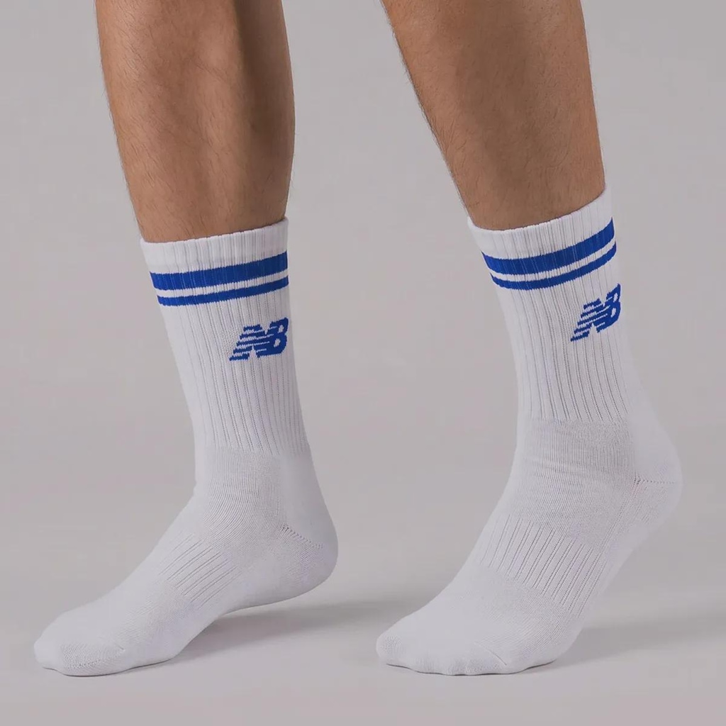 Imagem 5 do produto Kit com 3 Pares de Meia Cano Alto New Balance - Masculino
