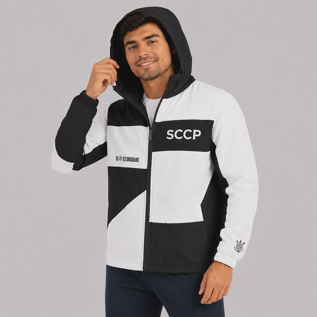 Imagem 3 do produto Jaqueta do Corinthians Black & White - Masculina