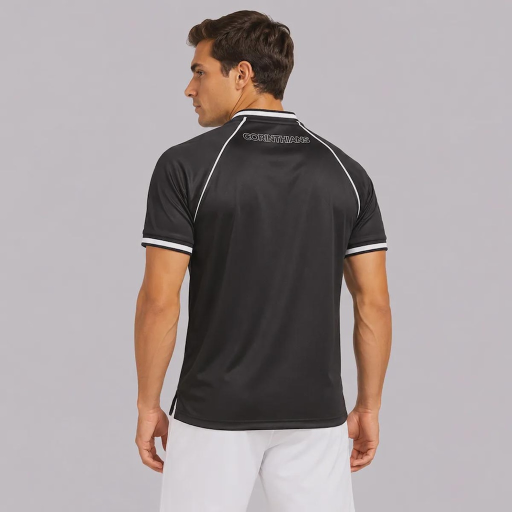 Imagem 4 do produto Camisa do Corinthians Raglan Dry Logo - Masculina