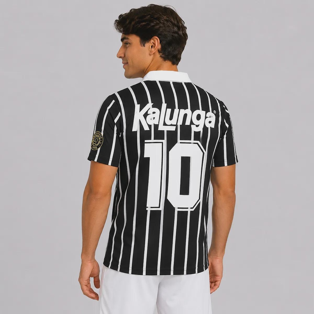 Imagem 4 do produto Camisa Polo do Corinthians Retrô Kalunga N° 10 - Masculina