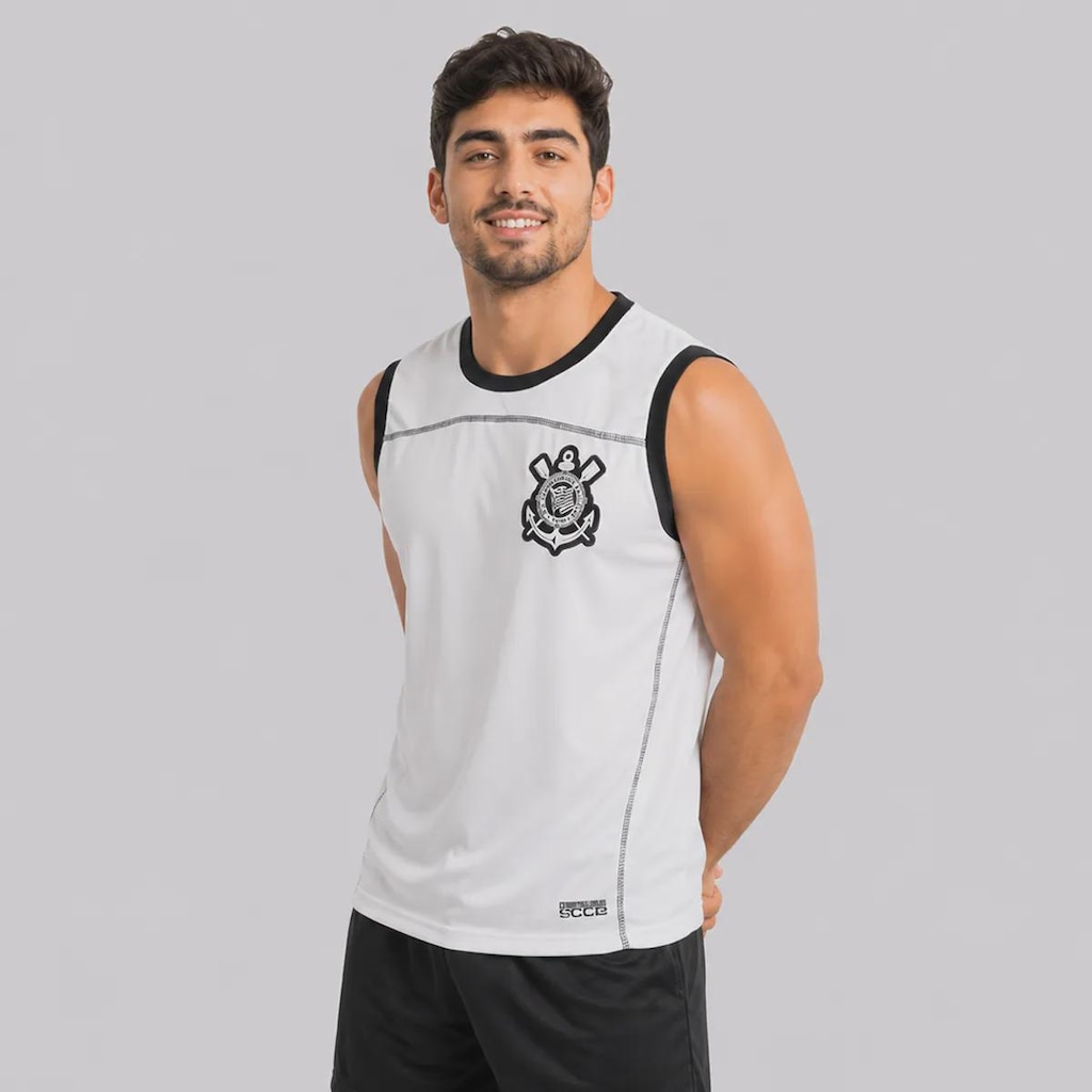 Imagem 2 do produto Camiseta Regata do Corinthians Dry Trançador - Masculina