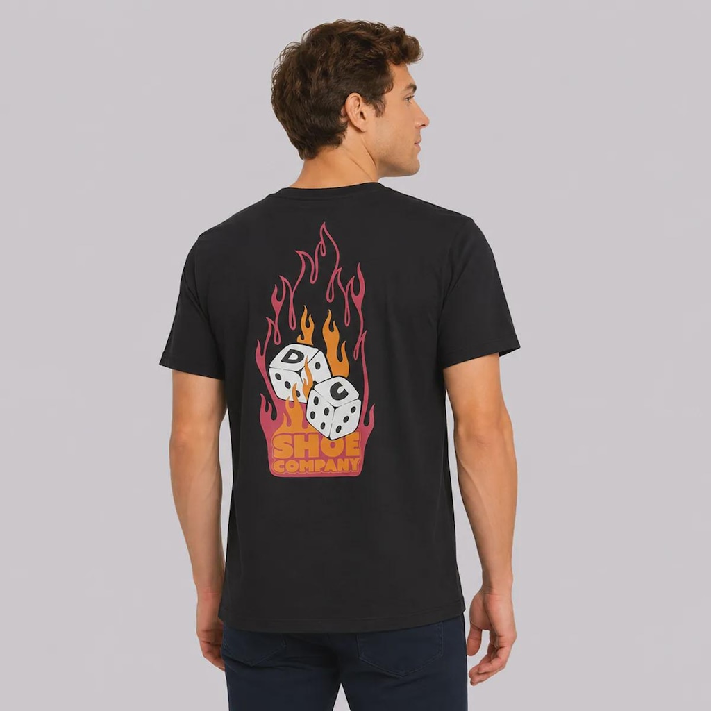 Imagem 2 do produto Camiseta DC Shoes Burning Dice Logo - Masculina