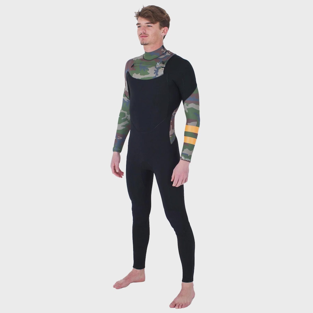Imagem 2 do produto Long John Hurley 3/2mm Plus Printed Chest Zip Masculino