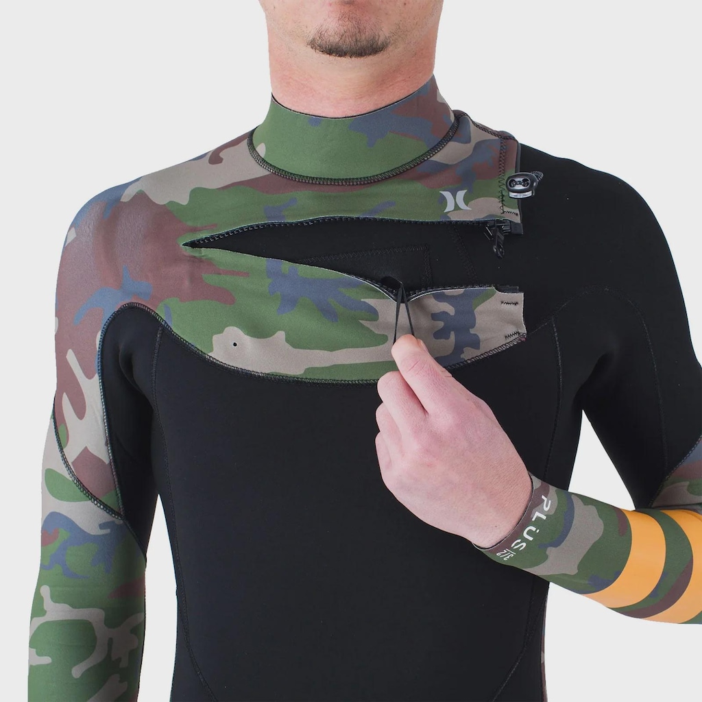 Imagem 3 do produto Long John Hurley 3/2mm Plus Printed Chest Zip Masculino