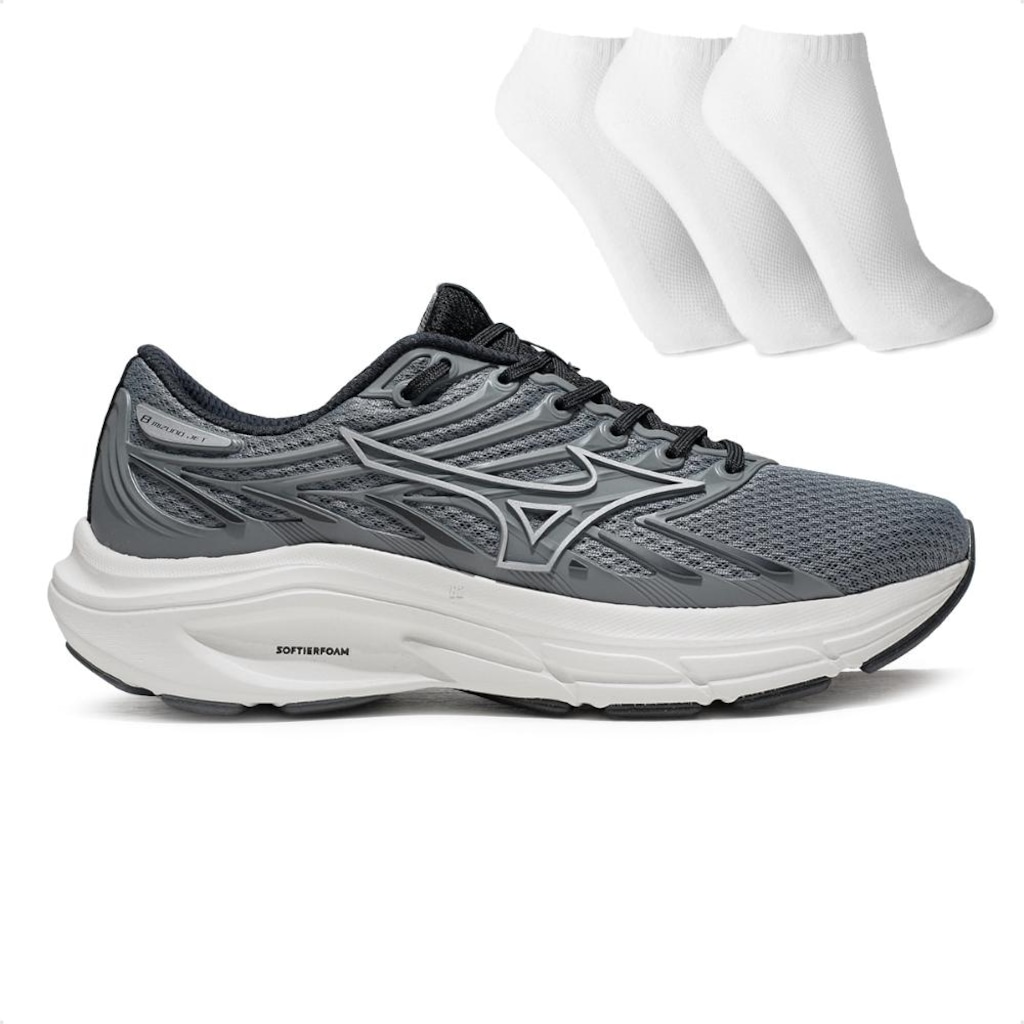Imagem 1 do produto Tênis Masculino Mizuno Jet 8 + 3 Pares de Meias