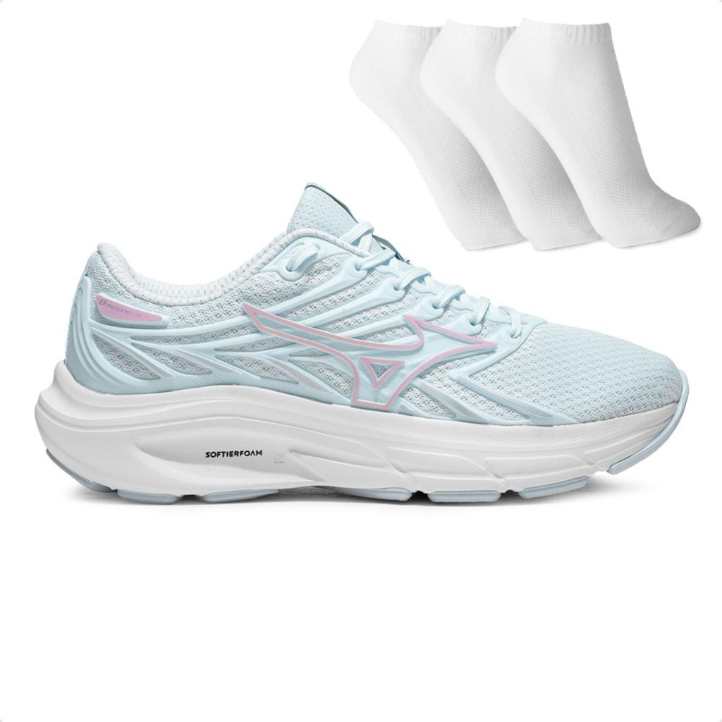 Imagem 1 do produto Tênis Feminino Mizuno Jet 8 + 3 Pares de Meias